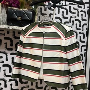 Nine West Women's Multicolor Striped Blazer
